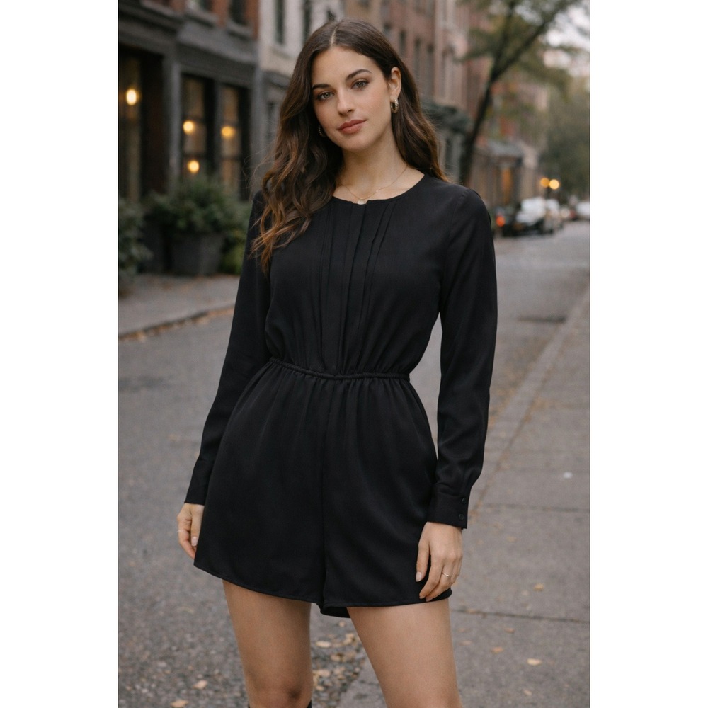 The Fifth Label Black Long-Sleeve Romper